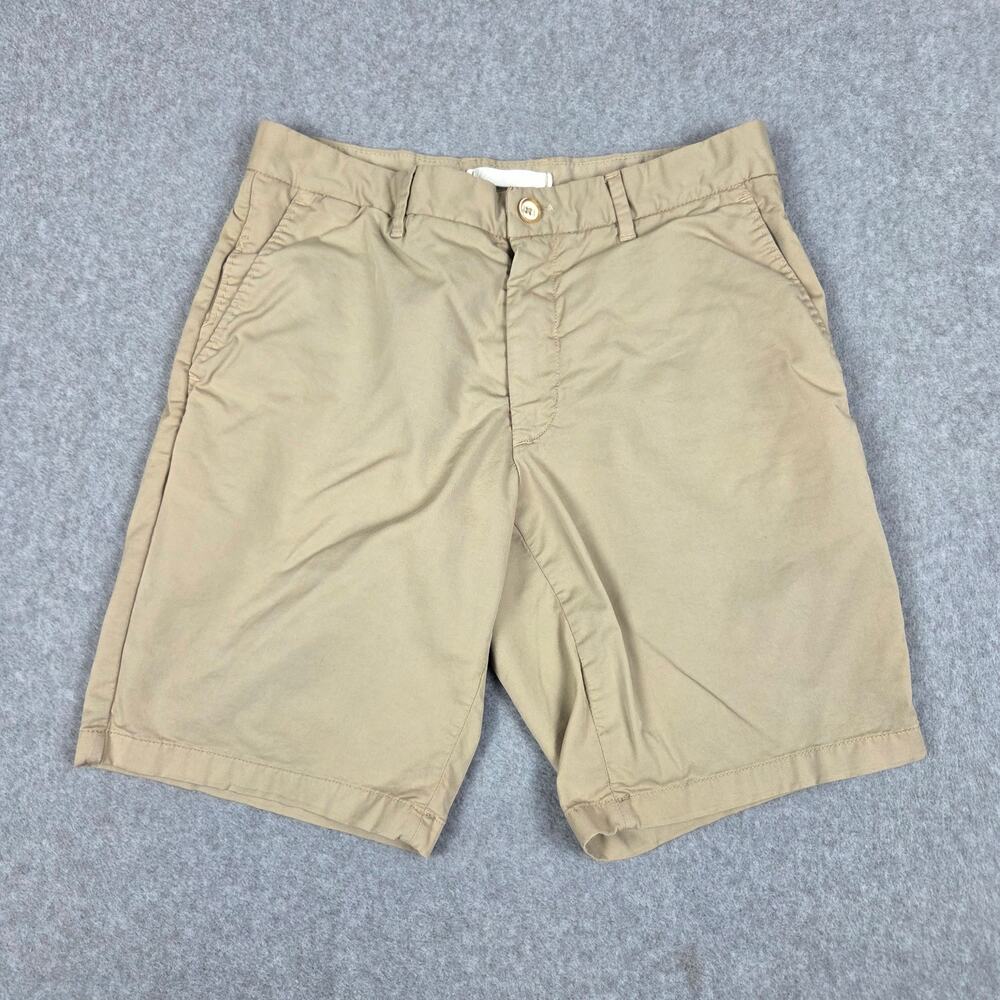 Robert Graham 30 Tan Classic Fit Flat Front Chino Style Shorts